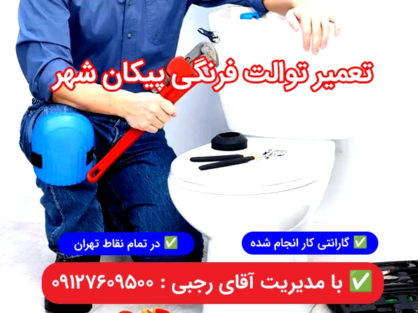 تعمیر توالت فرنگی در پیکانشهر